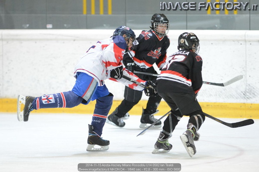 2014-11-15 Aosta-Hockey Milano Rossoblu U14 0582 Ian Tealdi